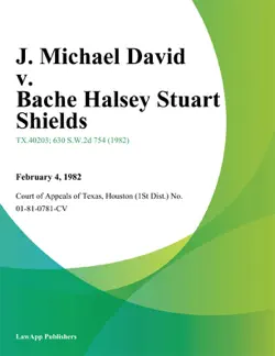 j. michael david v. bache halsey stuart shields book cover image