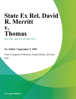 state ex rel. david r. merritt v. thomas book cover image