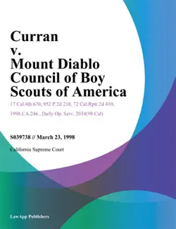 curran v. mount diablo council of boy scouts of america book cover image