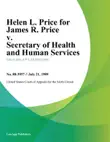 Helen L. Price for James R. Price v. Secretary of Health And Human Services sinopsis y comentarios