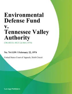 environmental defense fund v. tennessee valley authority book cover image