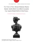 Two Views of Jews: Bernard Malamud, Maurice Samuel, And the Beilis Case (Blood Accusation Case Against Mendel Beilis) (Critical Essay) sinopsis y comentarios
