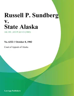 russell p. sundberg v. state alaska book cover image