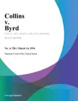 Collins v. Byrd synopsis, comments