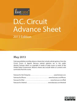 d.c. circuit advance sheet may 2013 book cover image