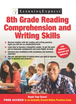 8th grade reading comprehension comprehension and writing skills, 2nd edition book cover image