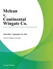 Mclean v. Continental Wingate Co. sinopsis y comentarios