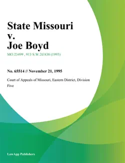 state missouri v. joe boyd book cover image