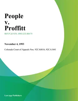 people v. proffitt book cover image