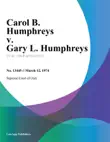 Carol B. Humphreys v. Gary L. Humphreys sinopsis y comentarios