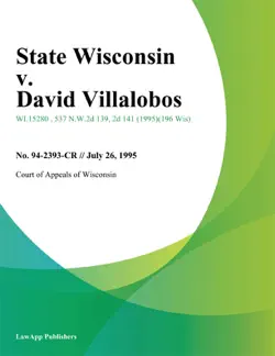 state wisconsin v. david villalobos book cover image