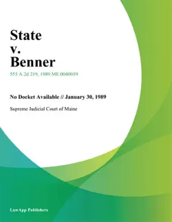 state v. benner book cover image