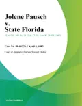 Jolene Pausch v. State Florida