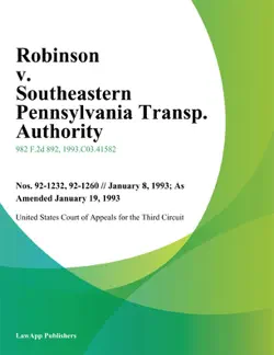 robinson v. southeastern pennsylvania transp. authority book cover image