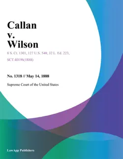 callan v. wilson. book cover image