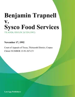 benjamin trapnell v. sysco food services imagen de la portada del libro