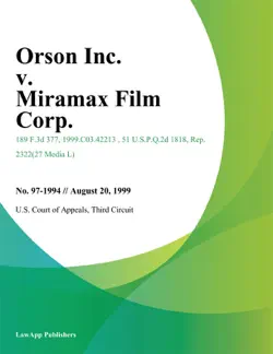 orson inc. v. miramax film corp. book cover image