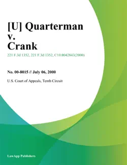 quarterman v. crank book cover image