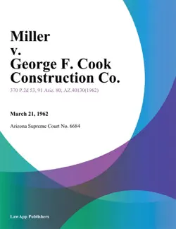 miller v. george f. cook construction co. book cover image