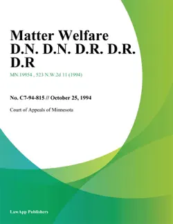 matter welfare d.n. d.n. d.r. d.r. d.r imagen de la portada del libro