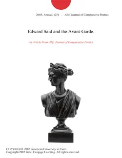 edward said and the avant-garde. book cover image