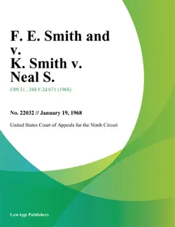 f. e. smith and v. k. smith v. neal s. book cover image