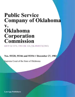 public service company of oklahoma v. oklahoma corporation commission book cover image