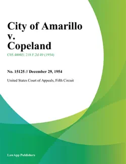 city of amarillo v. copeland book cover image
