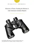 Memories of Home: Reading the Bedouin in Arab American Literature (Report) sinopsis y comentarios