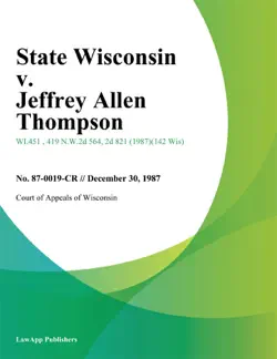 state wisconsin v. jeffrey allen thompson book cover image
