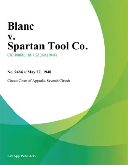 blanc v. spartan tool co. book cover image