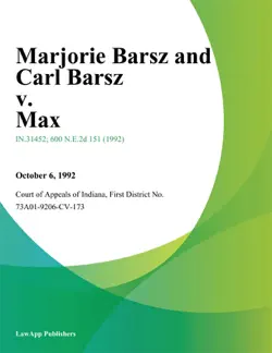 marjorie barsz and carl barsz v. max book cover image