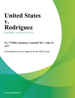 united states v. rodriguez book cover image