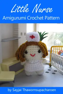 little nurse amigurumi crochet pattern book cover image