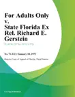 For Adults Only v. State Florida Ex Rel. Richard E. Gerstein synopsis, comments