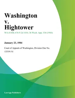 washington v. hightower book cover image