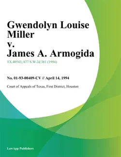 gwendolyn louise miller v. james a. armogida book cover image