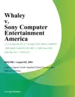 Whaley V. Sony Computer Entertainment America synopsis, comments