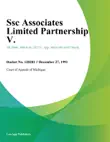 Ssc Associates Limited Partnership V. synopsis, comments