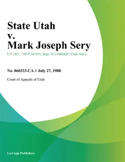 state utah v. mark joseph sery book cover image