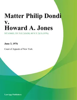 matter philip dondi v. howard a. jones book cover image
