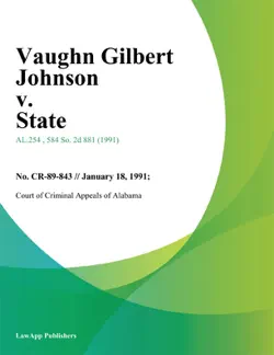 vaughn gilbert johnson v. state book cover image