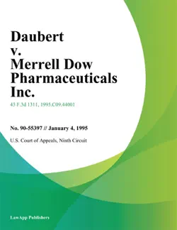 daubert v. merrell dow pharmaceuticals inc. book cover image