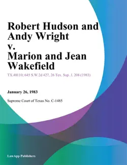 robert hudson and andy wright v. marion and jean wakefield book cover image