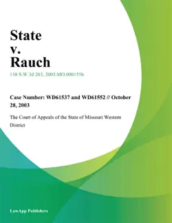 state v. rauch book cover image