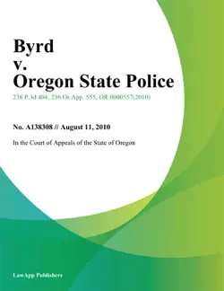 byrd v. oregon state police book cover image