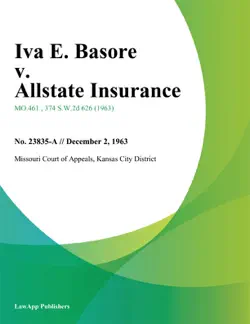 iva e. basore v. allstate insurance book cover image