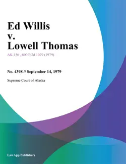 ed willis v. lowell thomas book cover image