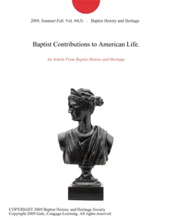 baptist contributions to american life. imagen de la portada del libro