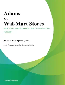 adams v. wal-mart stores book cover image